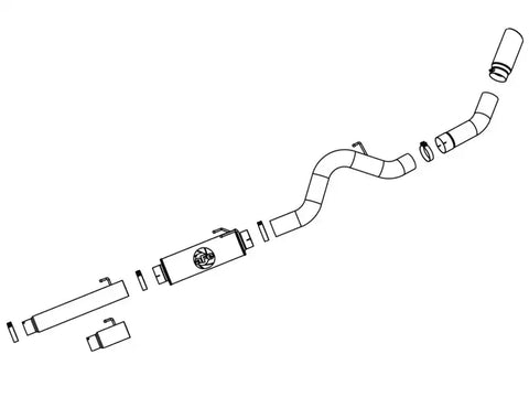 aFe 49-42012 MACHForce XP Exhaust 5in Cat-Back SS 04.5-07 Dodge Diesel Trucks L6-5.9L (td)