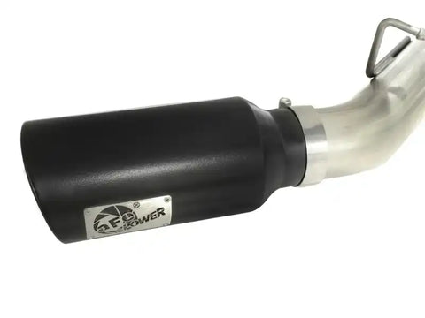 aFe 49-04043-B MACHForce XP Exhaust Aluminized Dual Split DPF Back 11-15 GM Diesel Truck V8-6.6L (td) (BLK tip)