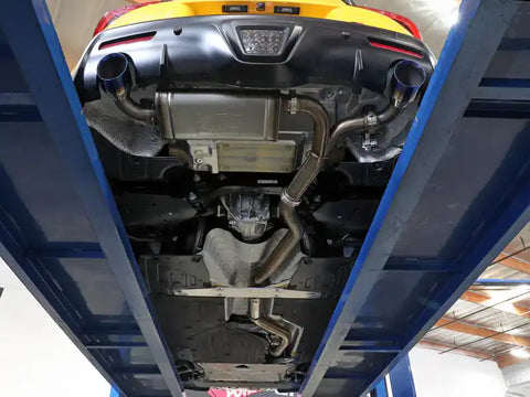 aFe 49-36050-L POWER Takeda 2021 Toyota Supra 2.0L (t) 2.5in-3in 304 SS CB Exhaust w/ Blue Tips