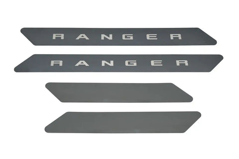 Putco 95143BPFD - Cargo Door Sill Protector Set Black Platinum 4 pc. w/Ranger Logo