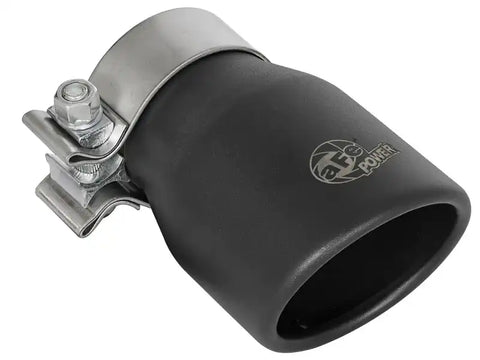 aFe 49T25354-B06 MACH Force-XP 409 SS Single Wall Universal Clamp On Exhaust Tip - Black