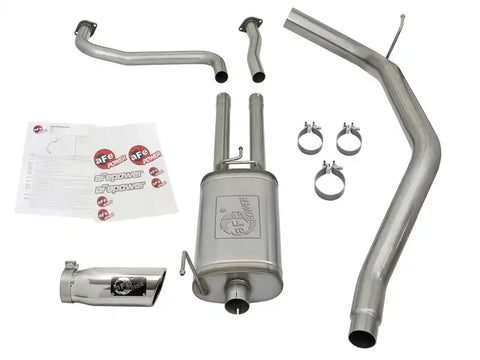 aFe 49-46125-P MACH Force-Xp 2-1/2in Cat-Back Exhaust System w/ Polished Tip 16-17 Nissan Titan XD V8 5.6L