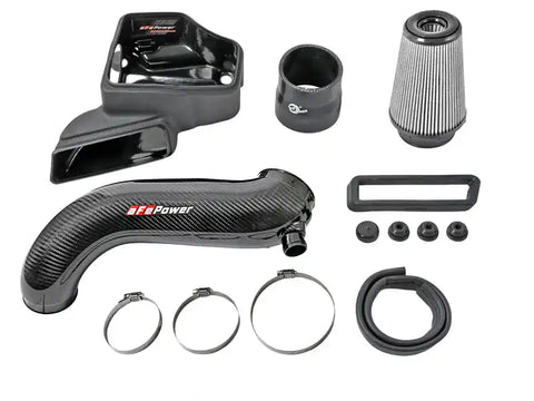 aFe 57-10016D 15-19 VW Golf R (MKVII) L4-2.0L (t) Track Series Carbon Fiber Intake System w/ Pro DRY S Filter