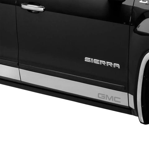 Putco 9751240GM-2 - Stainless Steel Rocker Panel w/GMC Logo