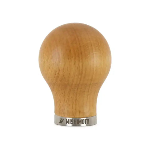 Mishimoto Round Steel Core Wood Shift Knob - Beech