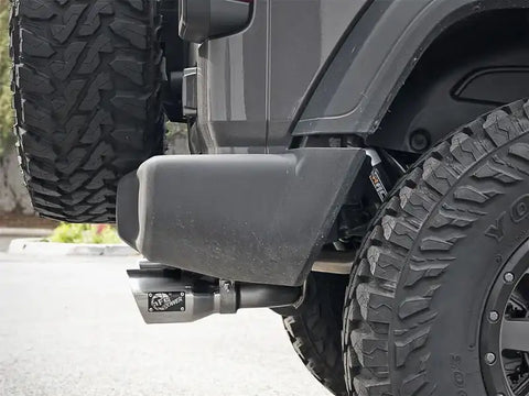 aFe 49-38066-P Rebel Series 2.5in 304 SS Cat-Back Exhaust w/ Polished Tips 2018+ Jeep Wrangler (JL) V6 3.6L