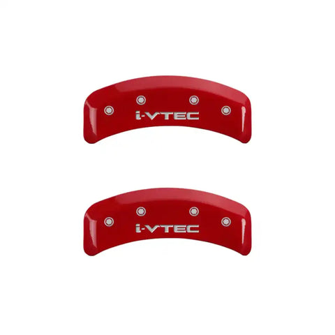 MGP 4 Caliper Covers Engraved Front & Rear i-Vtec Yellow finish black ch