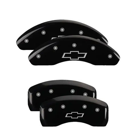 MGP Front set 2 Caliper Covers Engraved Front MGP Yellow finish black ch