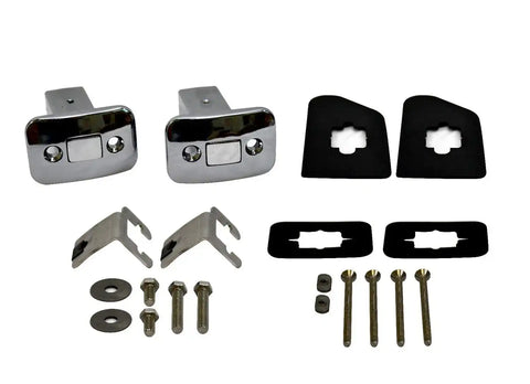 Putco 99915 - Push Up-Tie Down Chrome Plated Stake Pocket Mount No Drill Pair