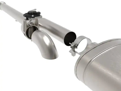 aFe 49-34132-B Gemini XV 3in 304 SS Cat-Back Exhaust w/ Cutout 14-19 GM Trucks 4.3L/5.3L Black Tips