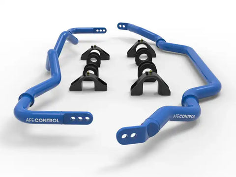 aFe 440-712001-L 09-20 Nissan 370Z V6-3.7L Front and Rear Control Sway Bar Set - Blue