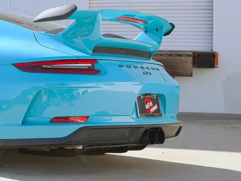 aFe 49-36450-B 14-16 Porsche 911 GT3 991.1 H6 3.8L MACH Force-Xp 304 SS Cat-Back Exhaust System w/ Black Tips