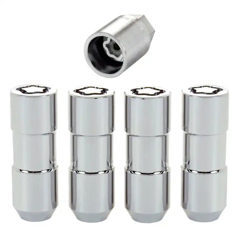McGard Wheel Lock Nut Set - 4pk. (Cone Seat Duplex) 9/16-18 / 7/8 Hex 2.5in. Length Chrome