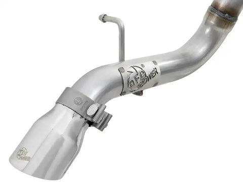 aFe 49-48075-P MACH Force-Xp 2.5in 409SS Axle-Back Hi-Tuck Exh Sys w/ Pol Tip 18-20 Jeep Wrangler (JL) V6 3.6L
