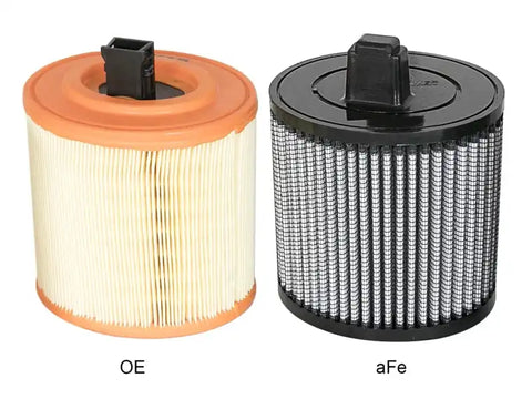 aFe 11-10138 MagnumFLOW Air Filters OER Pro Dry S A/F 16-17 Cadillac ATS-V V6-3.6L (tt)