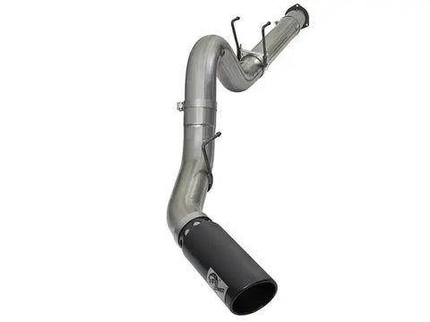 aFe 49-43090-B Large Bore-HD 5in DPF Back 409 SS Exhaust System w/Black Tip 2017 Ford Diesel Trucks V8 6.7L(td)