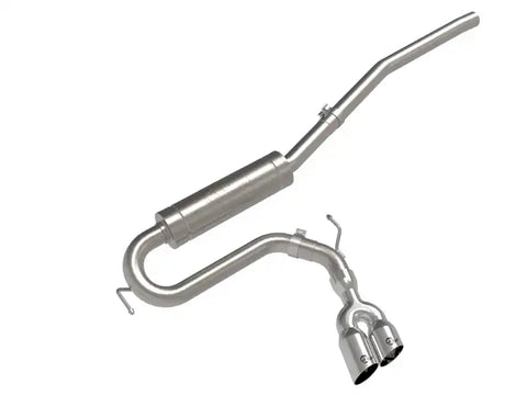 aFe 49-33144-P 22-23 Ford Maverick EcoBoost L4 2.0L(t) Rebel Series 2-1/2in 304 SS Cat-Back w/ Polished Tip