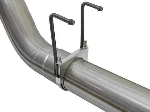 aFe 49-43090-B Large Bore-HD 5in DPF Back 409 SS Exhaust System w/Black Tip 2017 Ford Diesel Trucks V8 6.7L(td)