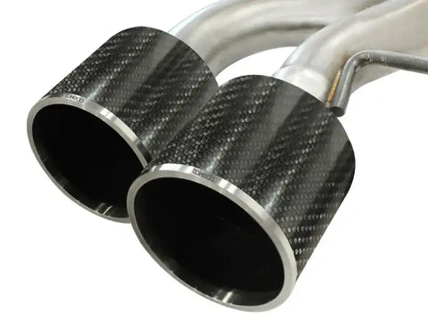 aFe 49-36108-C Takeda 3in SS Exhaust Cat-Back 09-14 Nissan GTR V6 3.8L Carbon Fiber Tips
