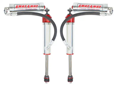 aFe 201-5600-05 97-17 Nissan Patrol Sway-A-Way 2.5in Front Shock Kit w/ Remote Reservoir for OE Ride Height