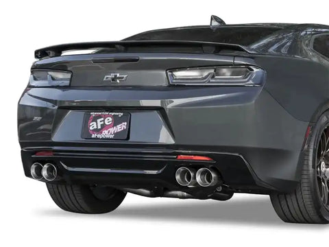 aFe 49-34068-P MACHForce XP 3in 304 SS Axle-Back Dual Exhaust (NPP) w/ Polished Tips 16-17 Camro V8-6.2L