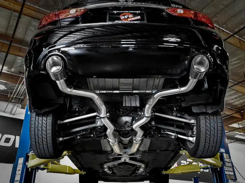 aFe 49-36132NM-C Takeda 2.5in 304 SS Cat-Back Exhaust System w/ Carbon Fiber Tips 16-18 Infiniti Q50 V6-3.0L (tt)