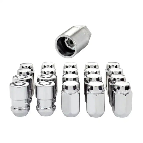 McGard 5 Lug Hex Install Kit (Clamshell) w/Locks (Cone Seat Nut) M12X1.5 / 13/16 - Chrome
