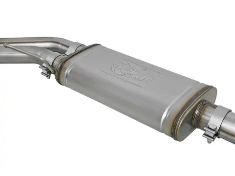 aFe 49-43078-B Rebel Series Exht 3in SS Middle Side Exit CB w/ Black Tips 11-14 Ford F150 Ecoboost V6 3.5L (tt)