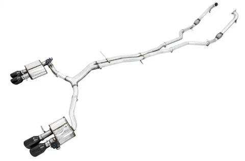 AWE Tuning Audi B9 S5 Sportback SwitchPath Exhaust - Non-Resonated (Black 90mm Tips)