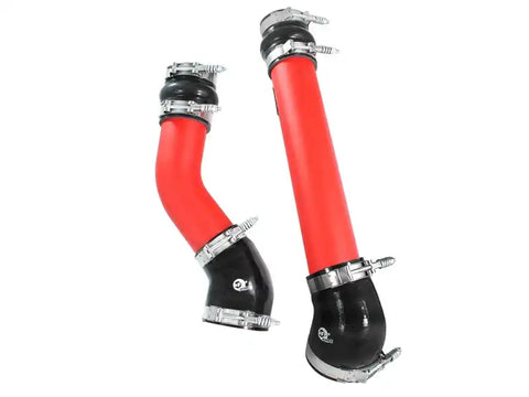 aFe 46-20064-R Bladerunner Intercooler Tubes Hot & Cold Side 3.5in 94-02 Dodge Diesel Trucks L6-5.9L (td) - Red