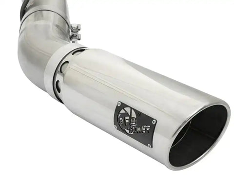 aFe 49-44085-P LARGE BORE HD 5in 409-SS DPF-Back Exhaust w/Polished Tip 2017 GM Duramax V8-6.6L (td) L5P