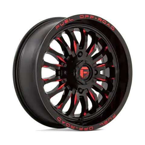 D822 18X7 4X156 G-BLK MILL-RED 13MM