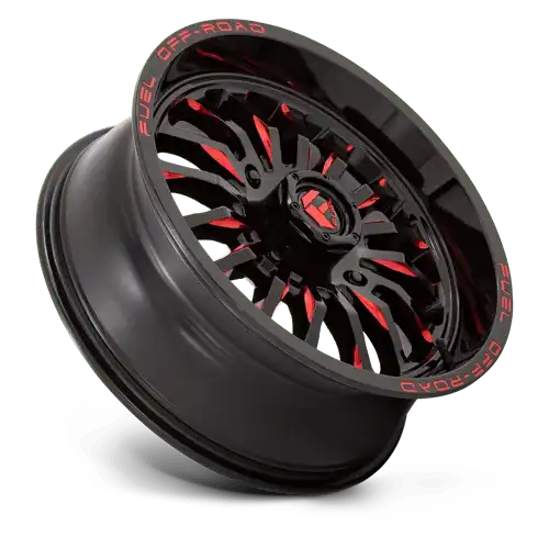 D822 18X7 4X156 G-BLK MILL-RED 13MM