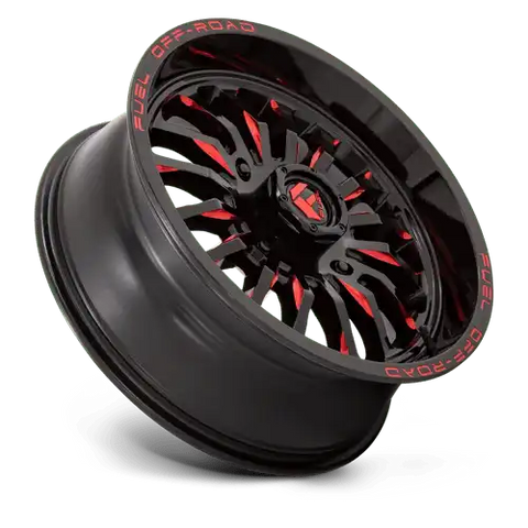 D822 18X7 4X137 G-BLK MILL-RED 13MM