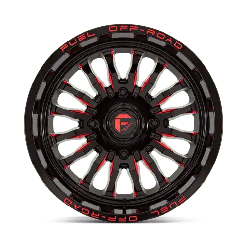 D822 18X7 4X156 G-BLK MILL-RED 13MM