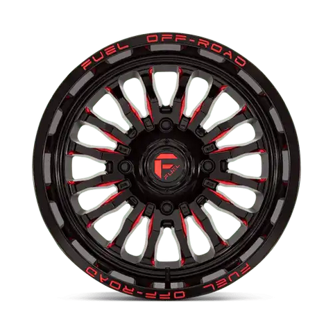 D822 18X7 4X156 G-BLK MILL-RED 13MM