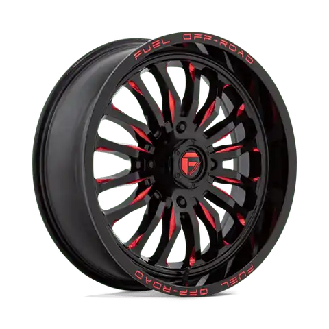 D822 20X7 4X156 G-BLK MILL-RED 13MM