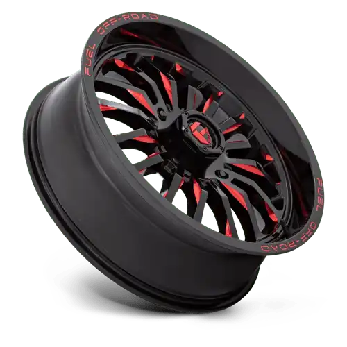 D822 20X7 4X156 G-BLK MILL-RED 13MM
