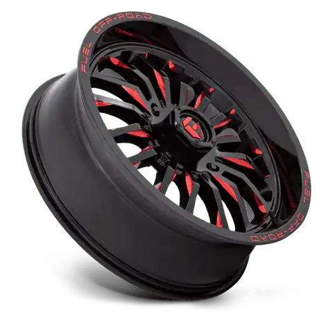 D822 20X7 4X156 G-BLK MILL-RED 13MM