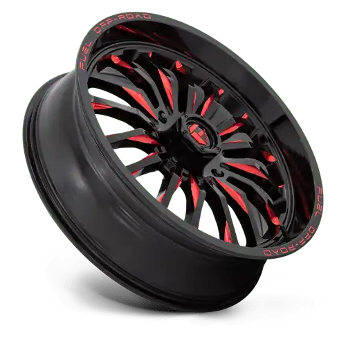 D822 22X7 4X137 G-BLK MILL-RED 13MM