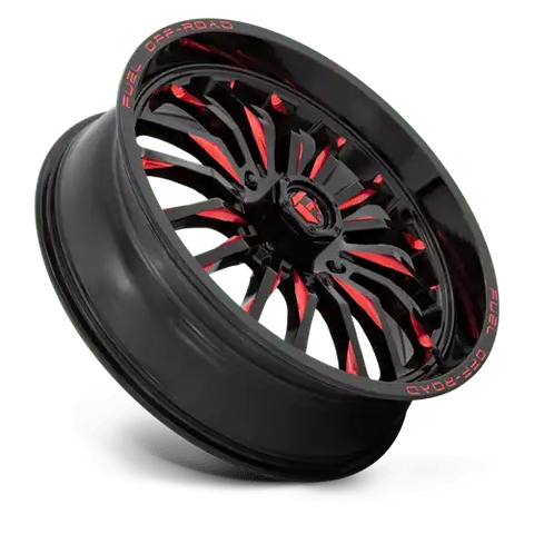 D822 22X7 4X156 G-BLK MILL-RED 13MM