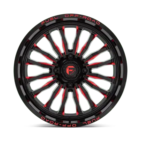 D822 22X7 4X156 G-BLK MILL-RED 13MM