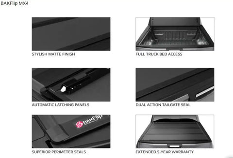 Bak Industries Bakflip MX4 (GEN 3) Hard Folding Tonneau Cover
