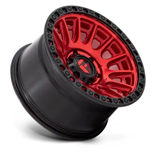 D834 17X9 6X5.5 C-RED-BLK-RG 1MM