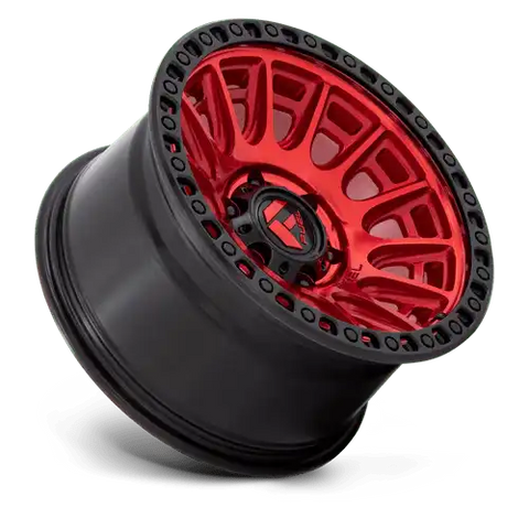 D834 17X9 6X5.5 C-RED-BLK-RG -12MM