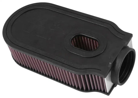 K&N E-0654 Replacement Air Filter Washable Red Cotton Gauze Oval 5 Inch Outside Diameter x 5-1/4 Inch Height