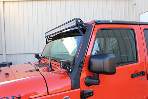 Fishbone Offroad FB21014 - Jeep JK 52 Inch Light Bar Bracket 07-18 Wrangler