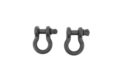 Fishbone Offroad FB21039 - D Ring 3/4 Inch Gloss Black 2 Piece Set