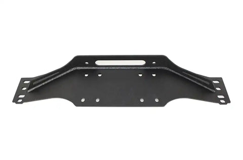 Fishbone Offroad FB21052 - Jeep TJ Winch Plate Steel 97-06 Wrangler Black Textured Powdercoat Piranha Series