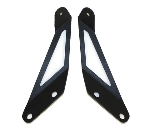 Fishbone Offroad FB21066 - Jeep JK Hood Light Mount Brackets 07-18 Wrangler